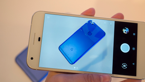 The photo app instantly fixes the white balance in a room with REALLY bad lighting.